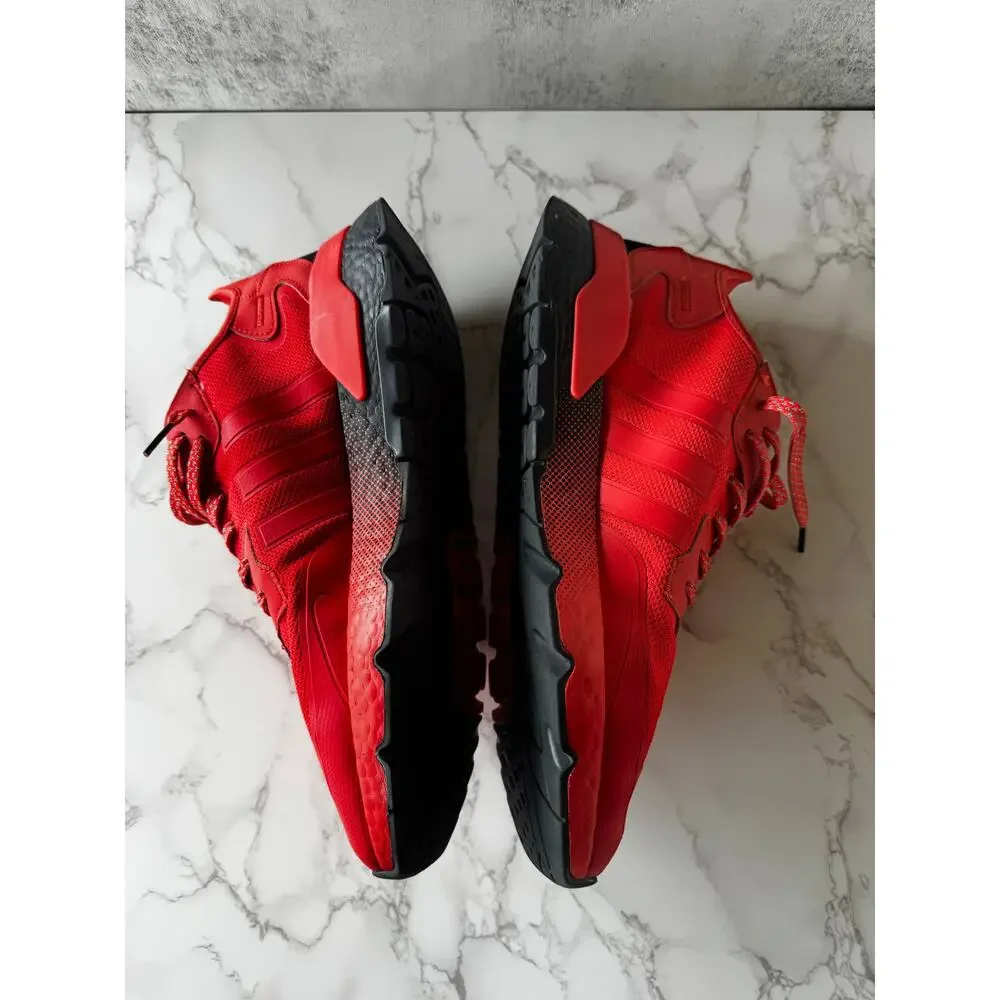 Adidas Nite Jogger Triple Red Boost Sneakers Mens 13 EF5415 - Picture 4 of 8